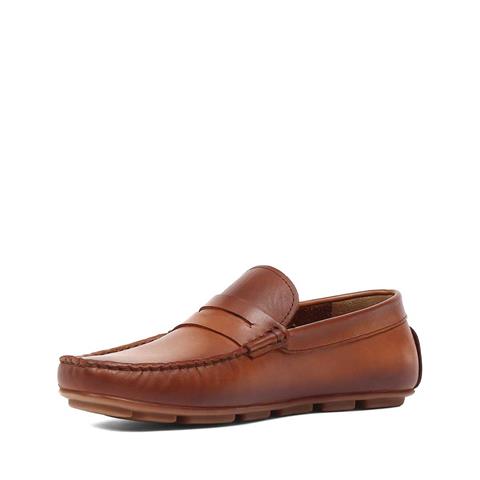 Erkek Taba Deri Loafer