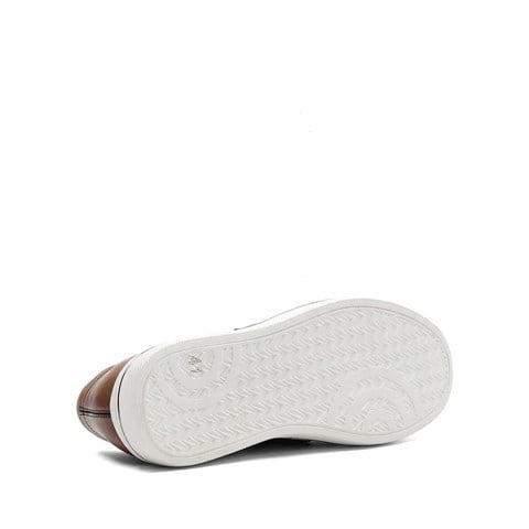 Erkek Taba Kalın Tabanlı Deri Loafer