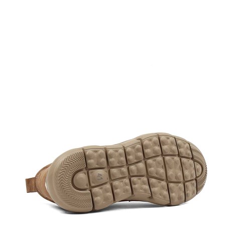 Erkek Taba Kalın Tabanlı Nubuk Deri Sneaker