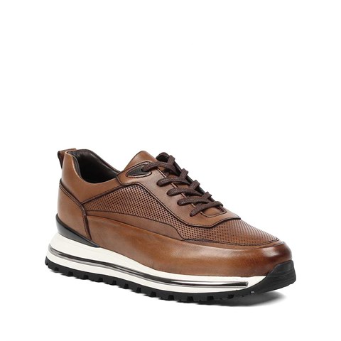 Erkek Taba Kalın Tabanlı Sneaker