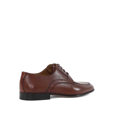 Erkek Taba Kösele Bağcıklı Deri Klasik Ayakkabı