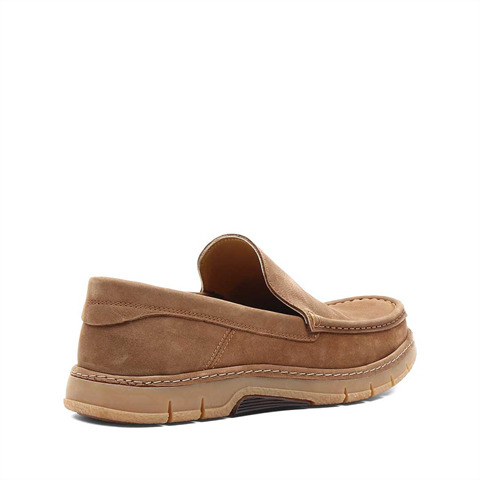 Erkek Taba Nubuk Deri Loafer