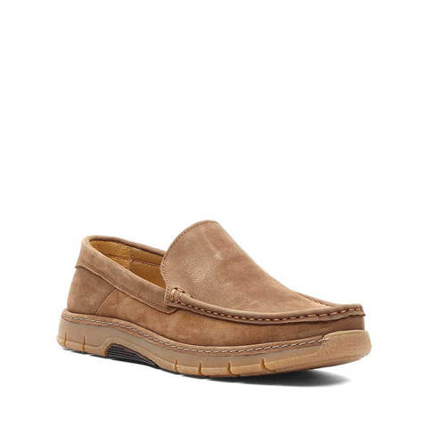 Erkek Taba Nubuk Deri Loafer