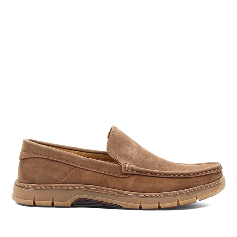 Erkek Taba Nubuk Deri Loafer