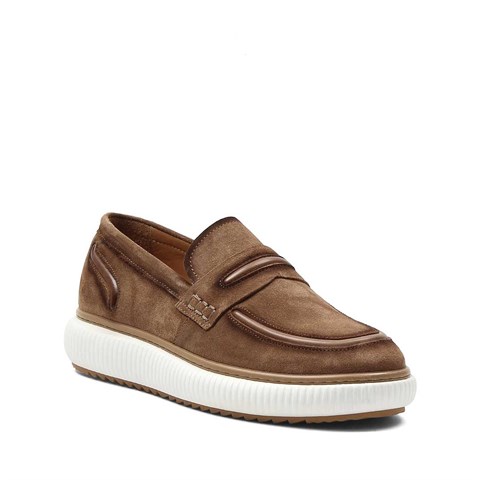 Erkek Taba Süet Deri Ayakkabı