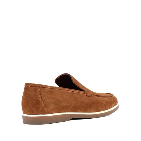 Erkek Taba Süet Deri Loafer