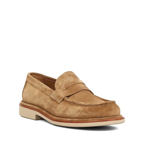 Erkek Taba Süet Deri Loafer