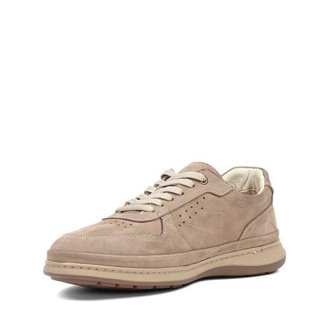 Erkek Vizon Bağcıklı Nubuk Deri Sneaker