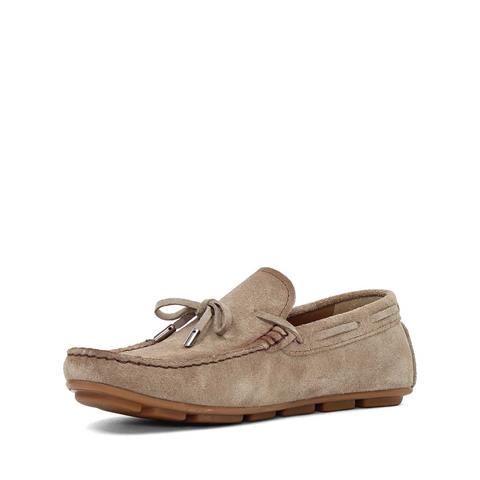 Erkek Vizon Bağcıklı Süet Deri Günlük Ayakkabı