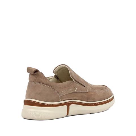 Erkek Vizon Kalın Tabanlı Nubuk Deri Günlük Ayakkabı