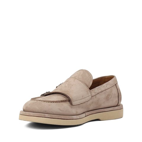 Erkek Vizon Nubuk Deri Loafer