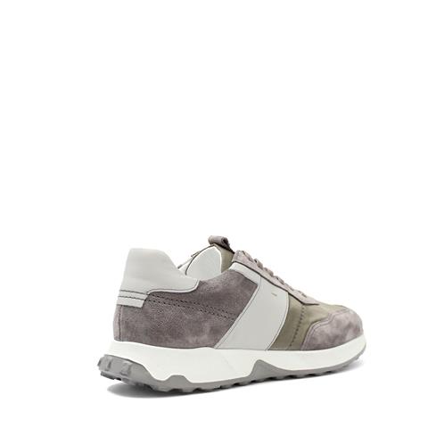 Erkek Gri Bağcıklı Süet Deri Sneaker