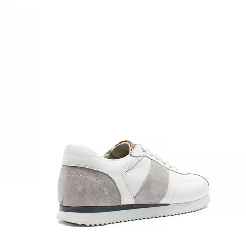 Erkek Gri Bağcıklı Süet Deri Sneaker