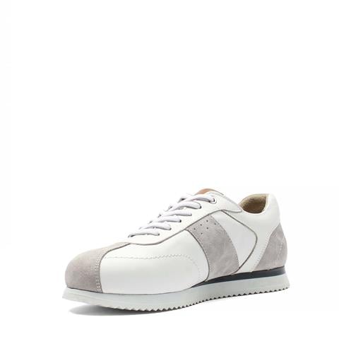 Erkek Gri Bağcıklı Süet Deri Sneaker