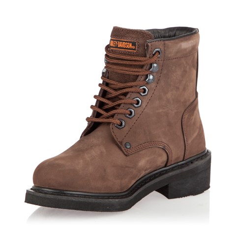 Harley Davidson Gibson Kadın Kahverengi Nubuk Deri Bot