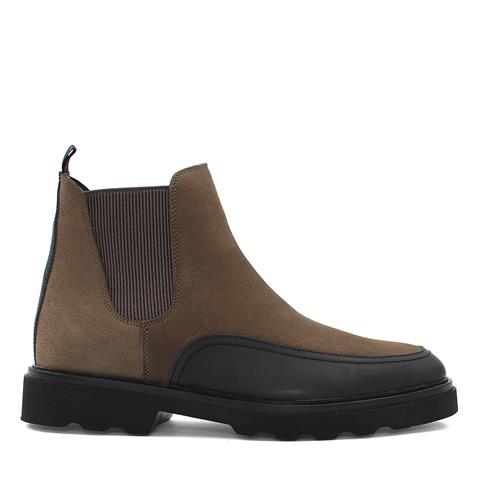 Erkek Haki Nubuk Deri Chelsea Bot