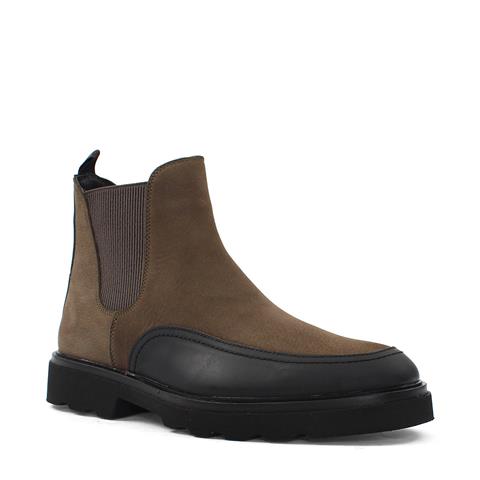 Erkek Haki Nubuk Deri Chelsea Bot