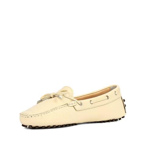 Kadın Bej Bağcıklı Deri Ayakkabı