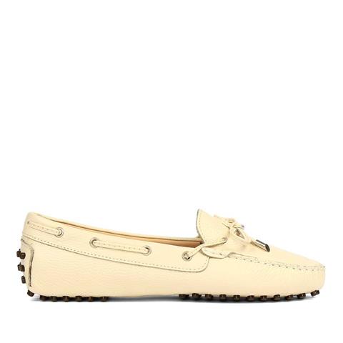 Kadın Bej Bağcıklı Deri Ayakkabı