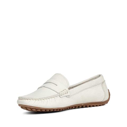 Kadın Bej Nubuk Deri Loafer