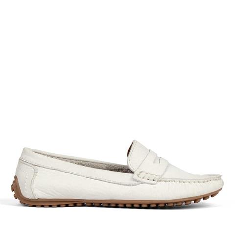 Kadın Bej Nubuk Deri Loafer