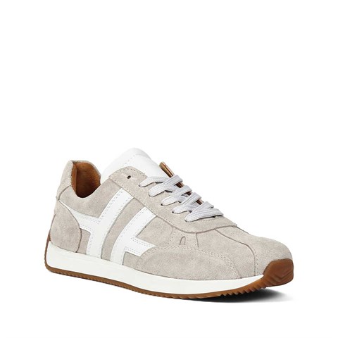 Kadın Bej Süet Deri Sneaker