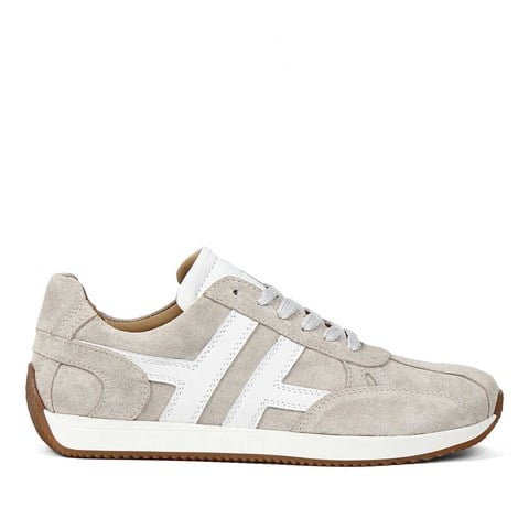 Kadın Bej Süet Deri Sneaker