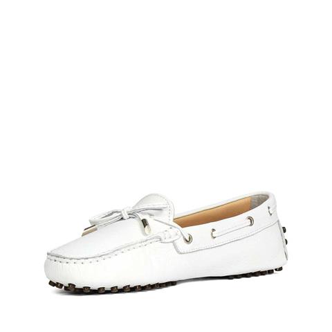 Kadın Beyaz Bağcıklı Deri Ayakkabı