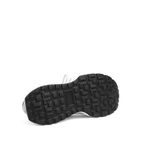 Kadın Beyaz Bağcıklı Kalın Tabanlı Süet Deri Sneaker