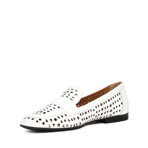 Kadın Beyaz Deri Loafer