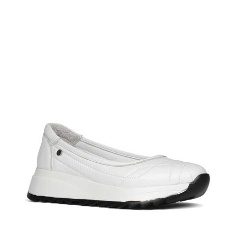 Kadın Beyaz Dolgu Topuklu Deri Ayakkabı