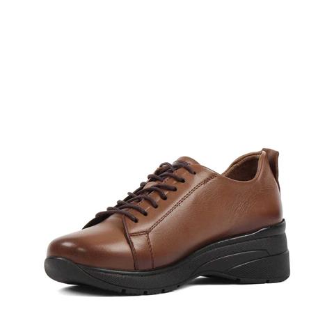 Kadın Ceviz Dolgu Topuklu Deri Ayakkabı