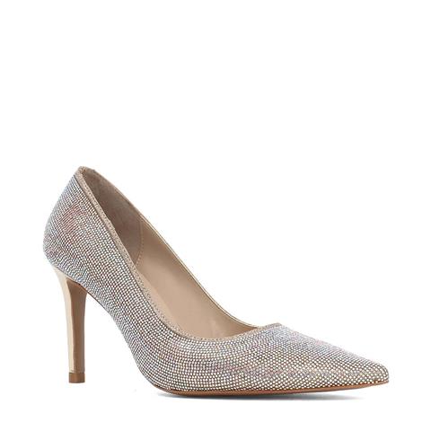 Kadın Dore Taşlı İnce Topuklu Stiletto