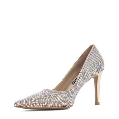 Kadın Dore Taşlı İnce Topuklu Stiletto