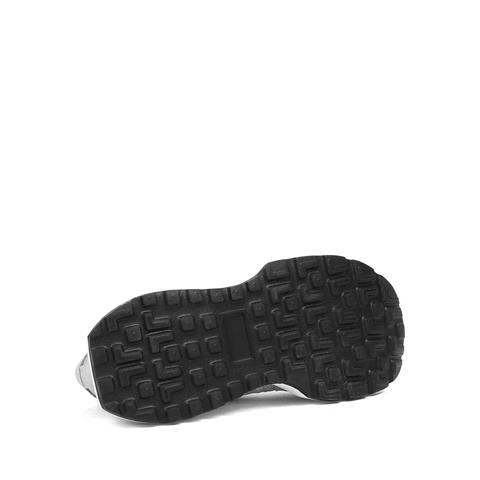 Kadın Gri Bağcıklı Kalın Tabanlı Süet Deri Sneaker