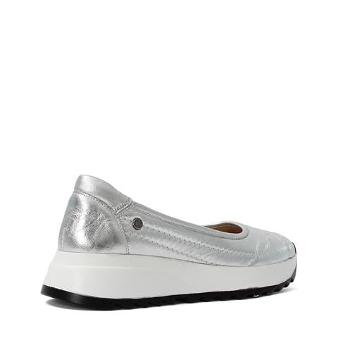 Kadın Gümüş Dolgu Topuklu Deri Ayakkabı