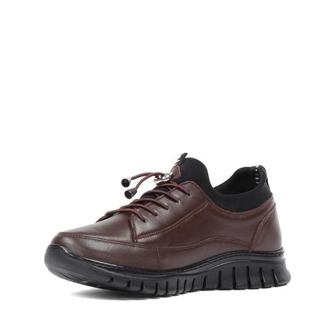 Kadın Kahverengi Bağcıklı Deri Ayakkabı