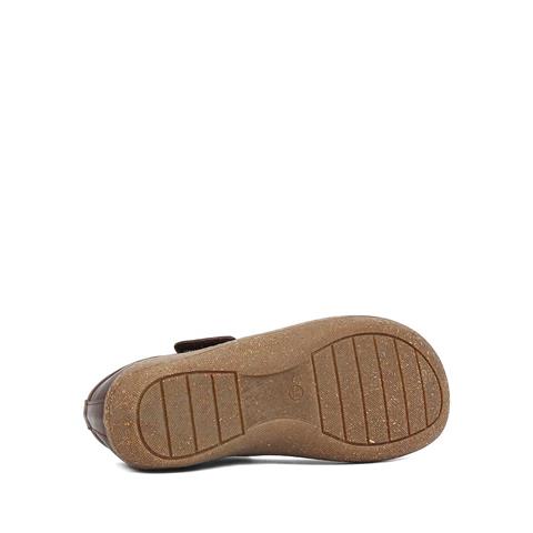 Kadın Kahverengi Bilekten Bantlı Deri Ayakkabı