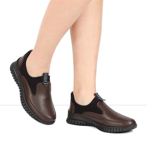 Kadın Kahverengi Deri Ayakkabı