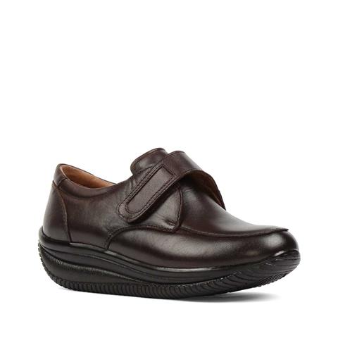 Kadın Kahverengi Dolgu Topuklu Deri Ayakkabı