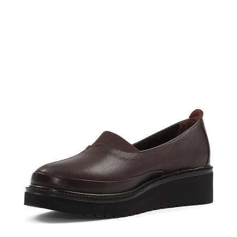 Kadın Kahverengi Dolgu Topuklu Deri Ayakkabı