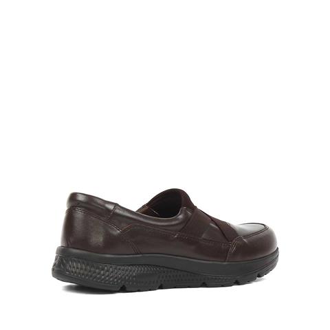 Kadın Kahverengi Kalın Tabanlı Deri Ayakkabı