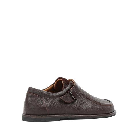 Kadın Kahverengi Tokalı Deri Ayakkabı