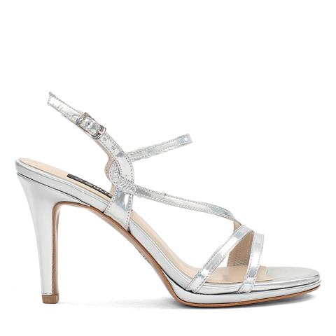 Kadın Lame Arkası Açık İnce Topuklu Abiye Ayakkabı