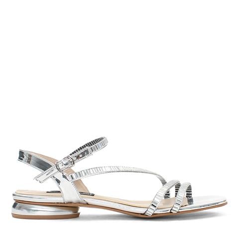 Kadın Lame Parlak Bilekten Bantlı Abiye Ayakkabı