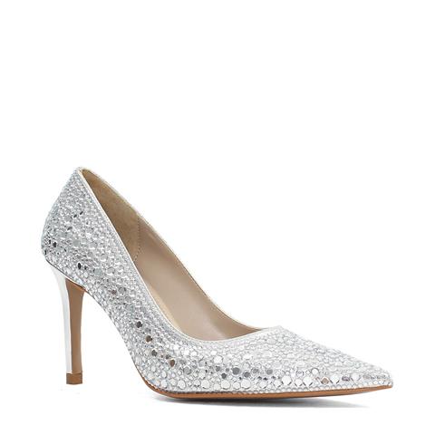 Kadın Lame Parlak İnce Topuklu Stiletto