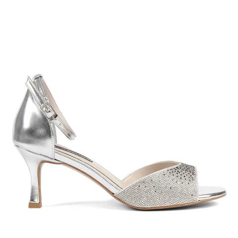 Kadın Lame Taşlı Arkası Kapalı Abiye Ayakkabı