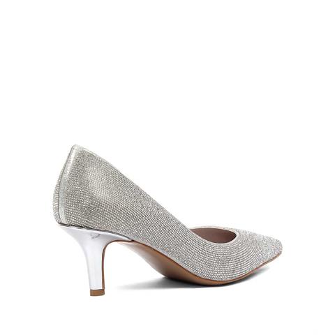 Kadın Lame Taşlı İnce Topuklu Stiletto