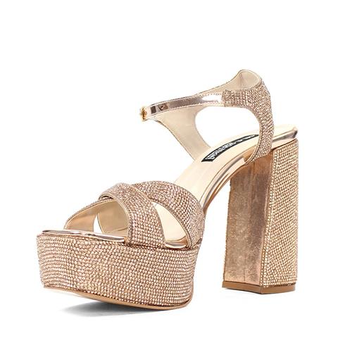 Kadın Rose Taşlı Platform Topuklu Abiye Ayakkabı