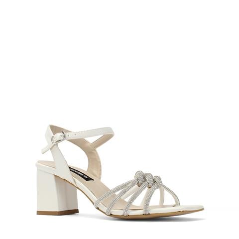 Kadın Sedef Taşlı Kalın Topuklu Abiye Ayakkabı